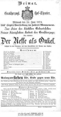 Der Neffe als Onkel