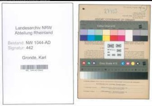 Entnazifizierung Karl Gronde , geb. 03.01.1893 (Stadtinspektor)