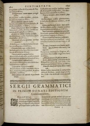 Sergii Grammatici In Primam Donati Editionem Commentarium