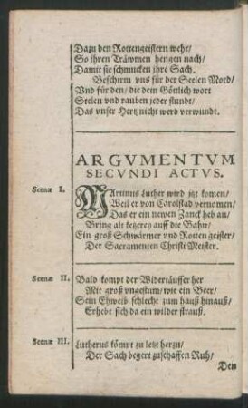 Argumentum Secundi Actus.
