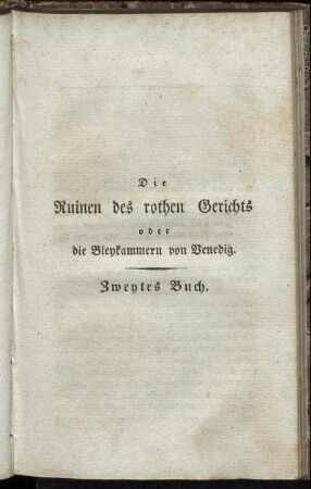 Zweytes Buch.