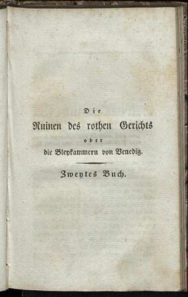 Zweytes Buch.