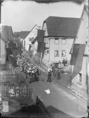 Umzug Fahnenweihe Sängerbund Seckach 1901