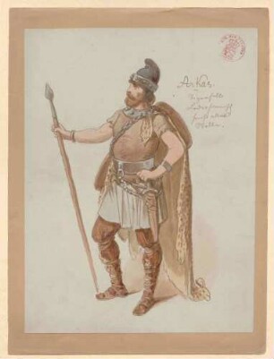Kostümbild eines männlichen Darstellers