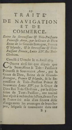 Traite de navigation et de commerce