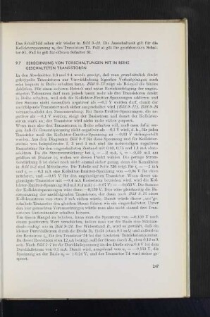 9.7 Berechnung von Torschaltungen mit in Reihe geschalteten Transistoren