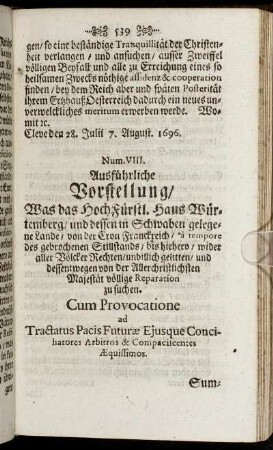 Num. VIII.