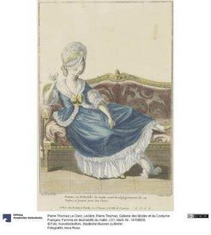 Gallerie des Modes et du Costume Français: Femme en deshabillé du matin. J.51