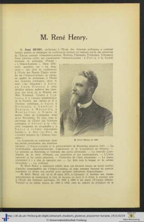 M. René Henry.