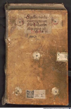 Bernhardi prioris Teg. Speculum mortis - BSB Clm 18599