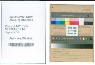 Entnazifizierung Elisabeth Roehrken , geb. 18.03.1913 ()