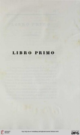 Libro primo