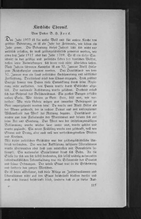 Kirchliche Chronik.
