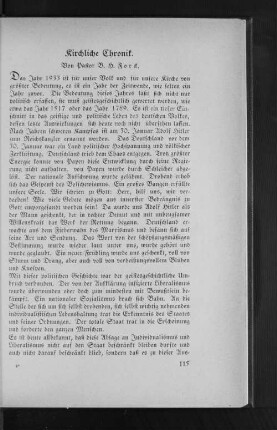 Kirchliche Chronik.