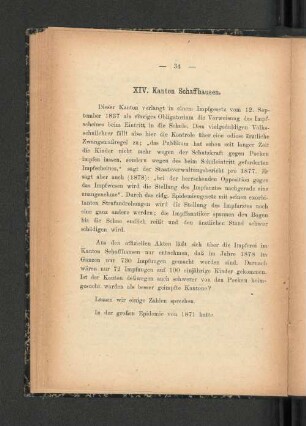 XIV. Kanton Schaffhausen.
