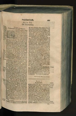 Sectio VII. De Exorcismo.