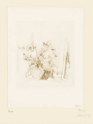 Interieur mit Blumenvase