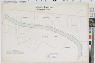 Ems Bauwartbezirk Lathen Stromkarte Sustrum - Düthe km 47,1-49,4 1905 1 : 2000 64 x 100 farb. Druck: Bogdan Gisevius Dortmund-Ems-Kanal Verwaltung B Nr. 504
