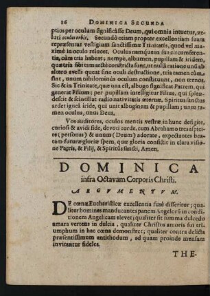 Dominica infra Octavam Corporis Christi.