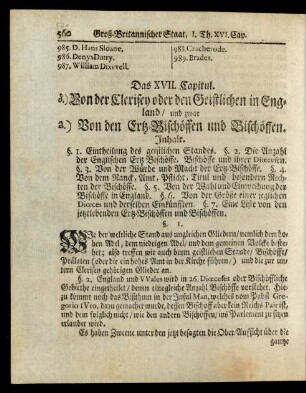 Das XVII. Capitul.