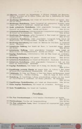 Porzellane (Nr. 229-297)