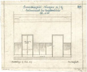 Billing, Hermann; Singen; Krankenhaus - Refektorium, Seitenwand (Wandabwicklung)