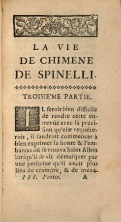 La Vie De Chimene De Spinelli : Histoire Veritable, 3