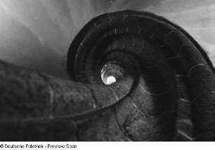 Spindeltreppe aus Untersicht