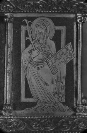 Tragaltar des heiligen Gregorius — Längsseite mit den Propheten David, Aggäus, Daniel, Jessaias, Habakuk und Zacharias — Der Prophet Zacharias
