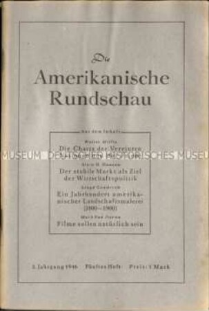 Amerikanische Rundschau. 2. Jg. 1946