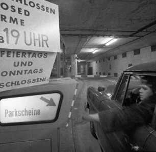 Nutzung der Tiefgarage am Schloßplatz.