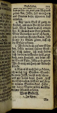 Vom Gebeth. - Von heiligen Abendmal.