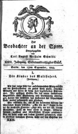 37. Stueck, 15. September 1823