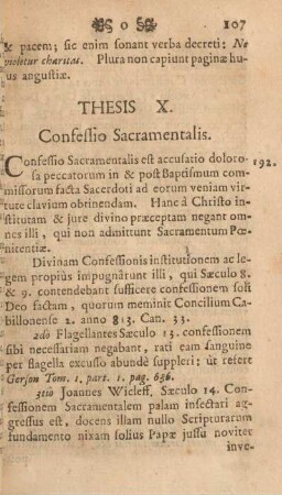 Thesis X. Confessio sacramentalis.