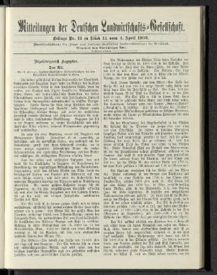 Beilage Nr. 12 zu Stück 14 vom 4. April 1903.