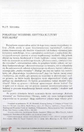 17: Pokazując widzenie: krytyka kultury wizualnej
