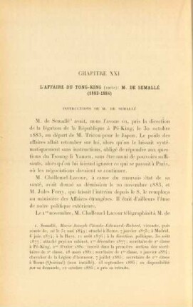Chapitre XXI. L'affaire du Tong-King (Suite). - ...