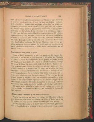Conferencias del poeta Urbina