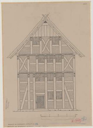 Bornholte (Kreis Wiedenbrück): Hof Kettelhoit. [Haupthaus] (Südansicht)