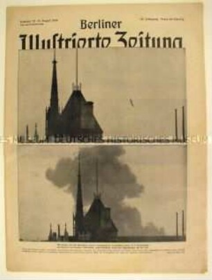 Wochenzeitschrift "Berliner Illustrirte Zeitung" u.a. zur Beschießung von London mit V-1-Raketen und zur unteridrischen Rüstungsproduktion