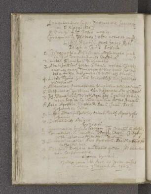 Libri Arabici quos habet Bibl[iotheca] Palat[ina] a Guil[elmo] Postello