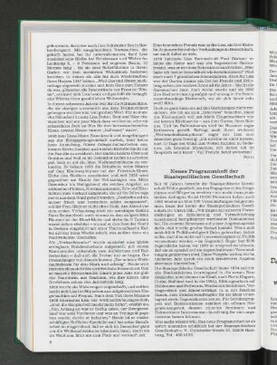 Neues Programmheft der Staatspolitischen Gesellschaft