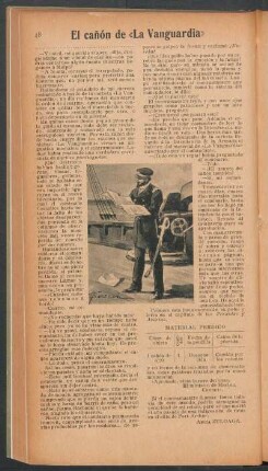 El cañón de "La Vanguardia"