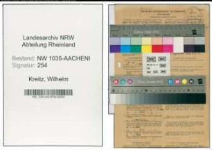 Entnazifizierung Wilhelm Kreitz , geb. 20.08.1912 (Bergbauangestellter)