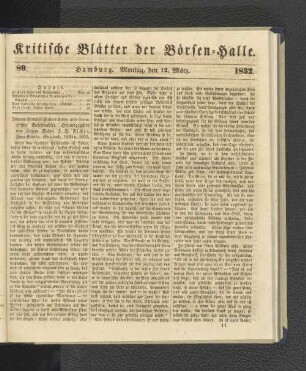 89. 12. März 1832