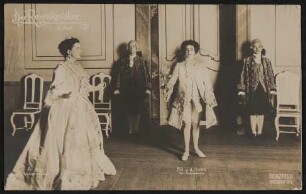 Szenenbild aus "Der Rosenkavalier", 2. Akt mit Nast und Osten in Dresden