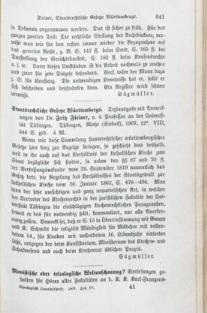 641-642 [Rezension] Ude, Joh., Monistische oder teleologische Weltanschauung?