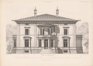 Villa, Hamburg: Ansicht (aus: Architektonisches Skizzenbuch, H. 138/3, 1876)