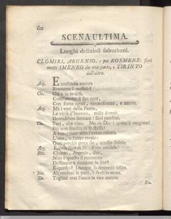 Scena Ultima. / Scene Derniere.