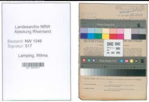 Entnazifizierung Wilma Lamping , geb. 01.11.1920 (Amtsangestellte)